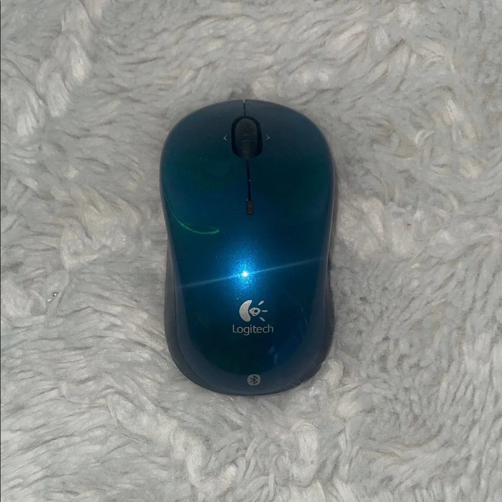Logitech Glossy Blue Wireless Mouse